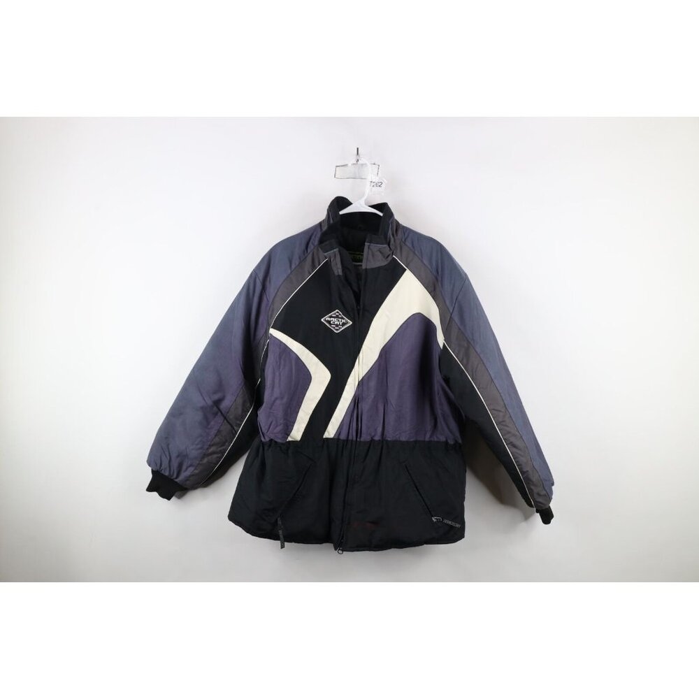 Vintage 90s Arctic Cat Arctic Wear Womens XL Distressed Spell Out Puffer Jacket
